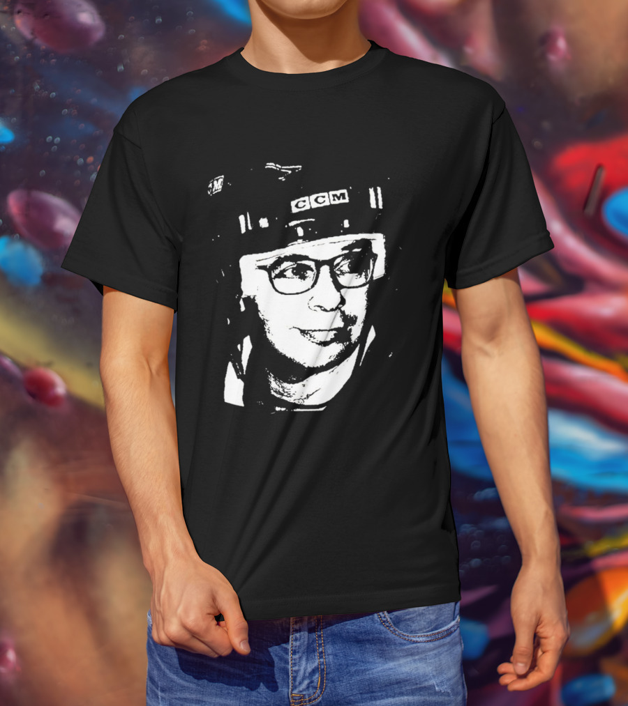 Rick Moranis CCM Hockey Helmet Iconic T-Shirt