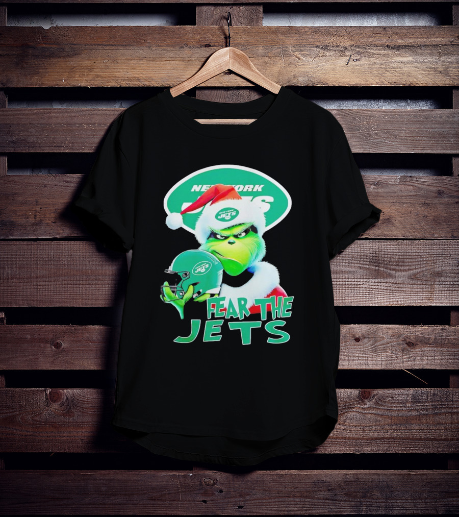 New York Jets Grinch Fear The Jets Christmas T-Shirt