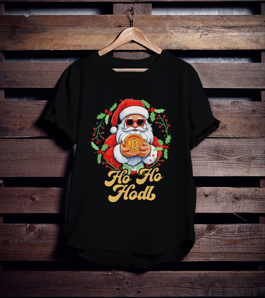 Ho Ho Hodl Santa Bitcoin Christmas T-Shirt
