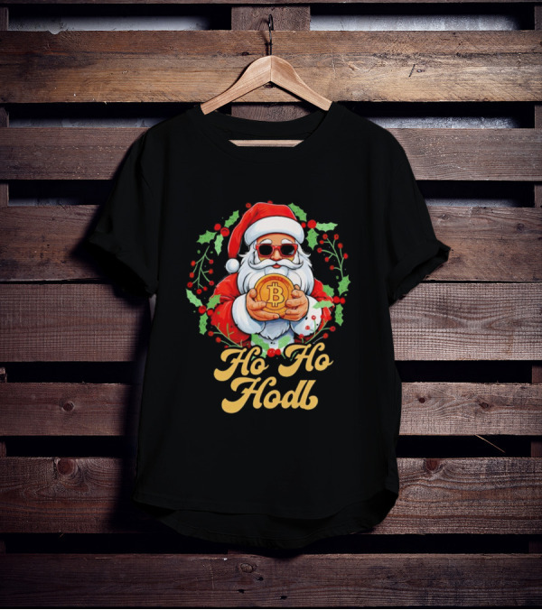 Ho Ho Hodl Santa Bitcoin Christmas T-Shirt