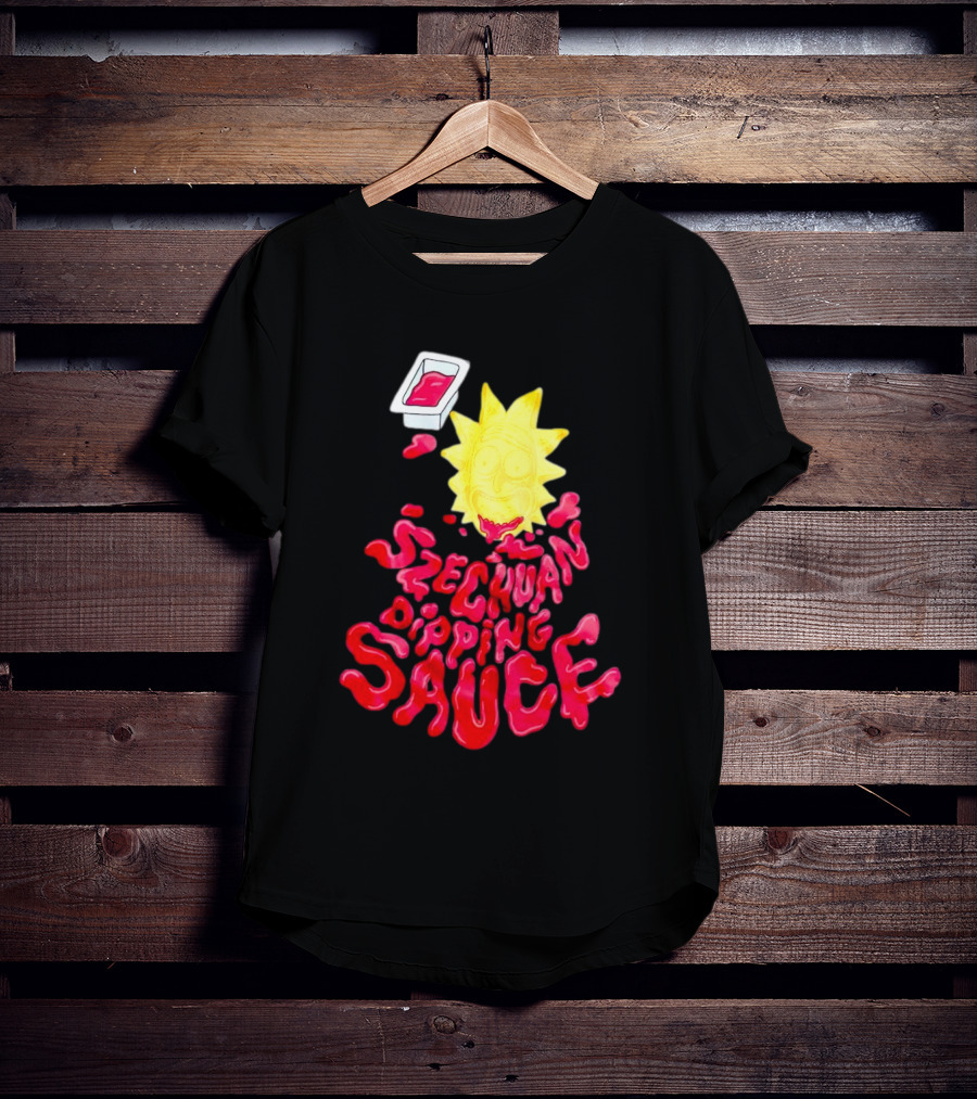 Rick And Morty Szechuan Dipping Sauce Melting Face T-Shirt