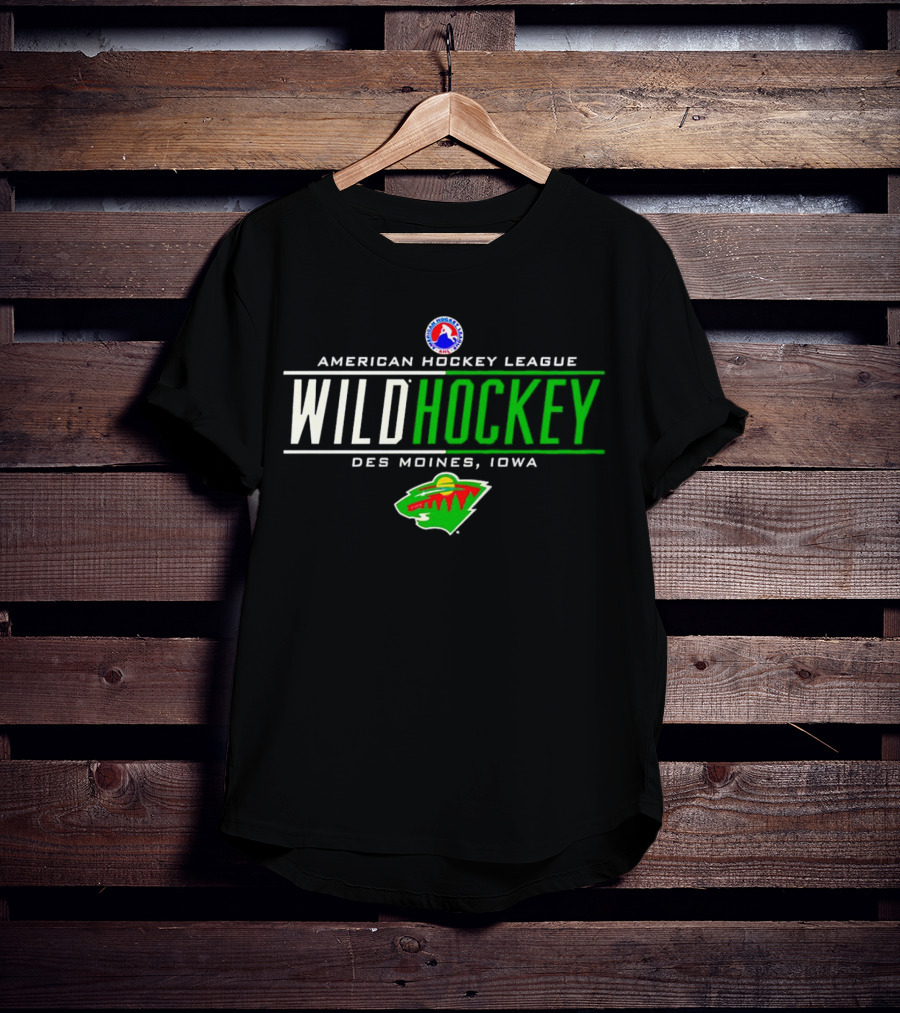 American Hockey League Wild Hockey Des Moines Iowa T-Shirt