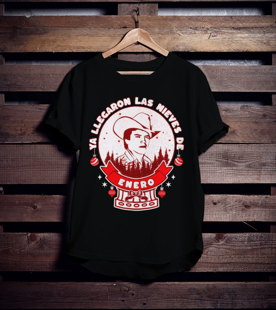 Chalino Sanchez Ya Llegaron Las Nieves De Enero Enero Christmas T-Shirt
