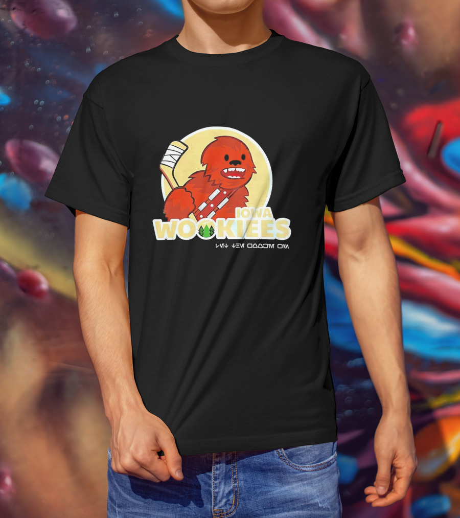 Iowa Wookiees Hockey Team Chewbacca Inspired Sports T-Shirt