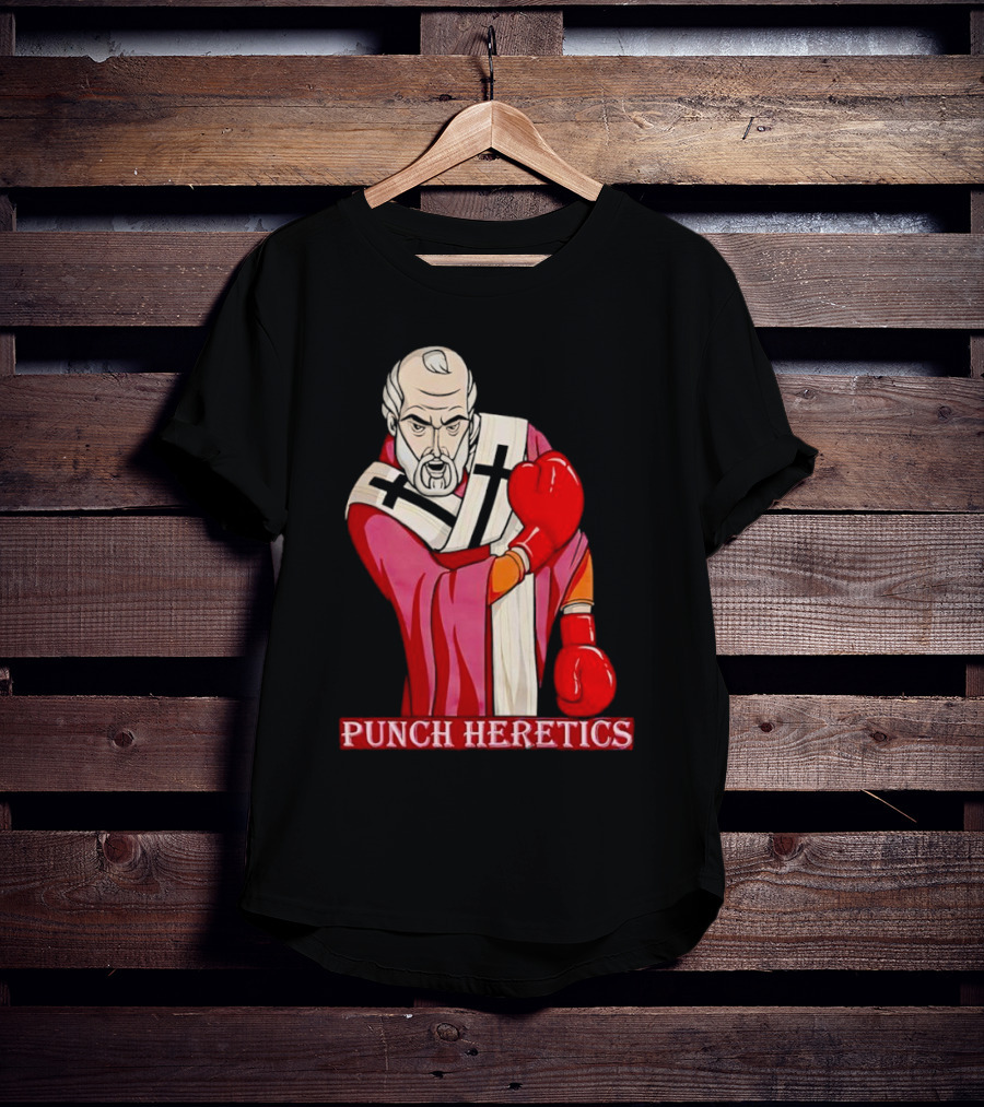 Punch Heretics Boxing Bishop Iconic T-Shirt