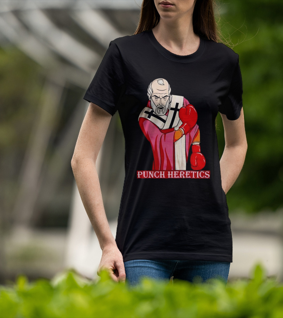 Punch Heretics Boxing Bishop Iconic T-Shirt