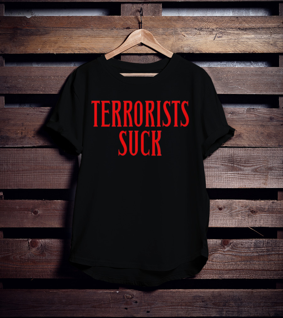 Don Frye Terrorists Suck Red T-Shirt