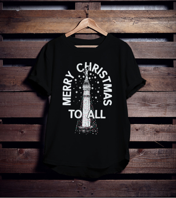Merry Christmas To All Lights Monument T-Shirt