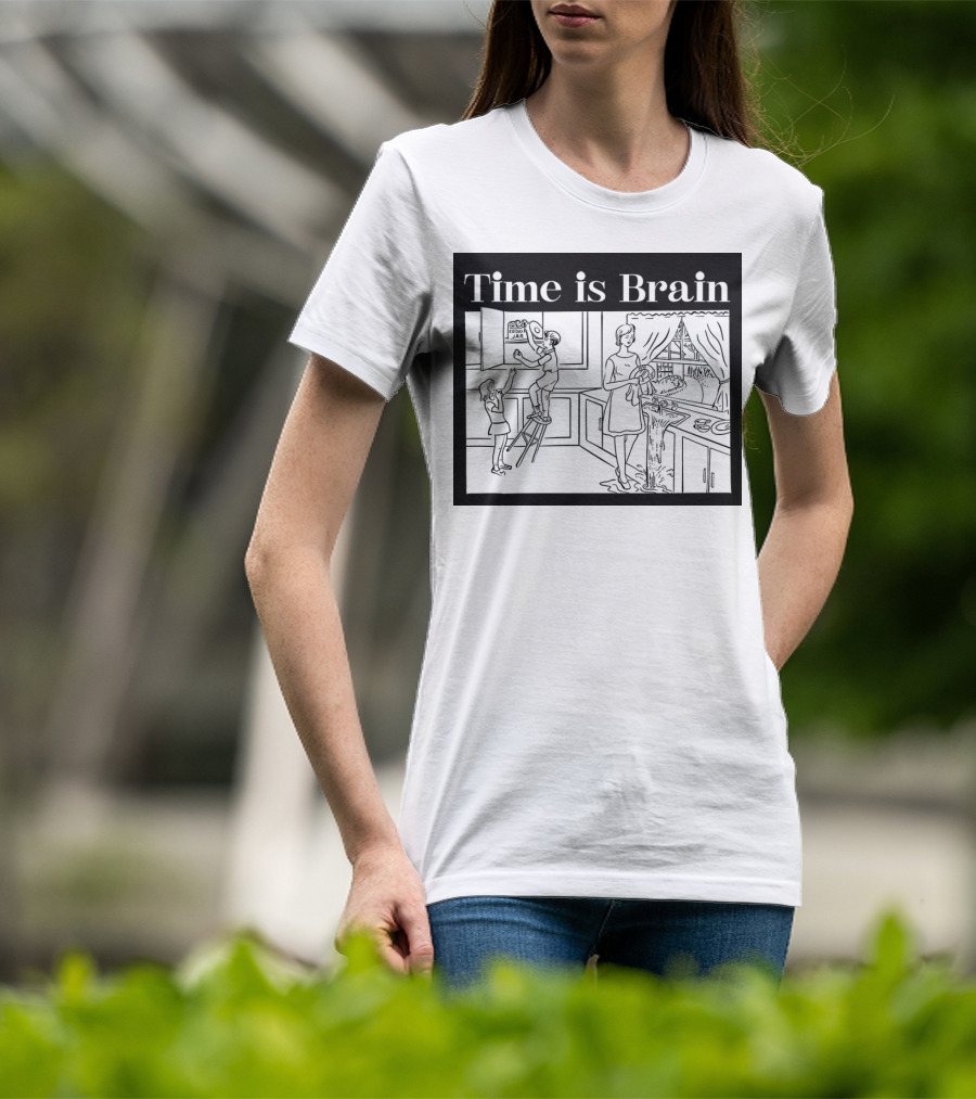 Time Is Brain Kitchen Scene Classic T-Shirt