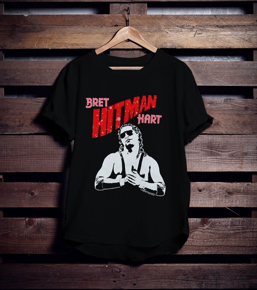 Bret Hitman Hart Wrestling Iconic T-Shirt