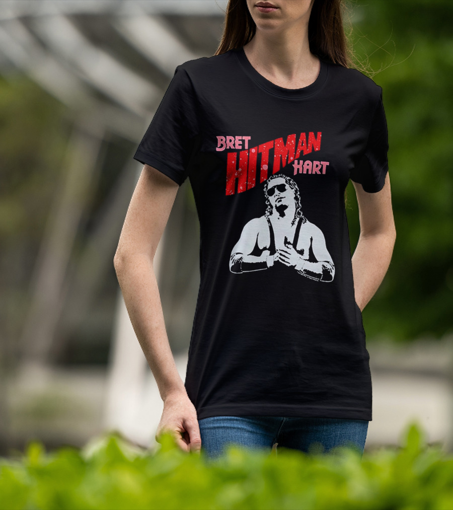 Bret Hitman Hart Wrestling Iconic T-Shirt