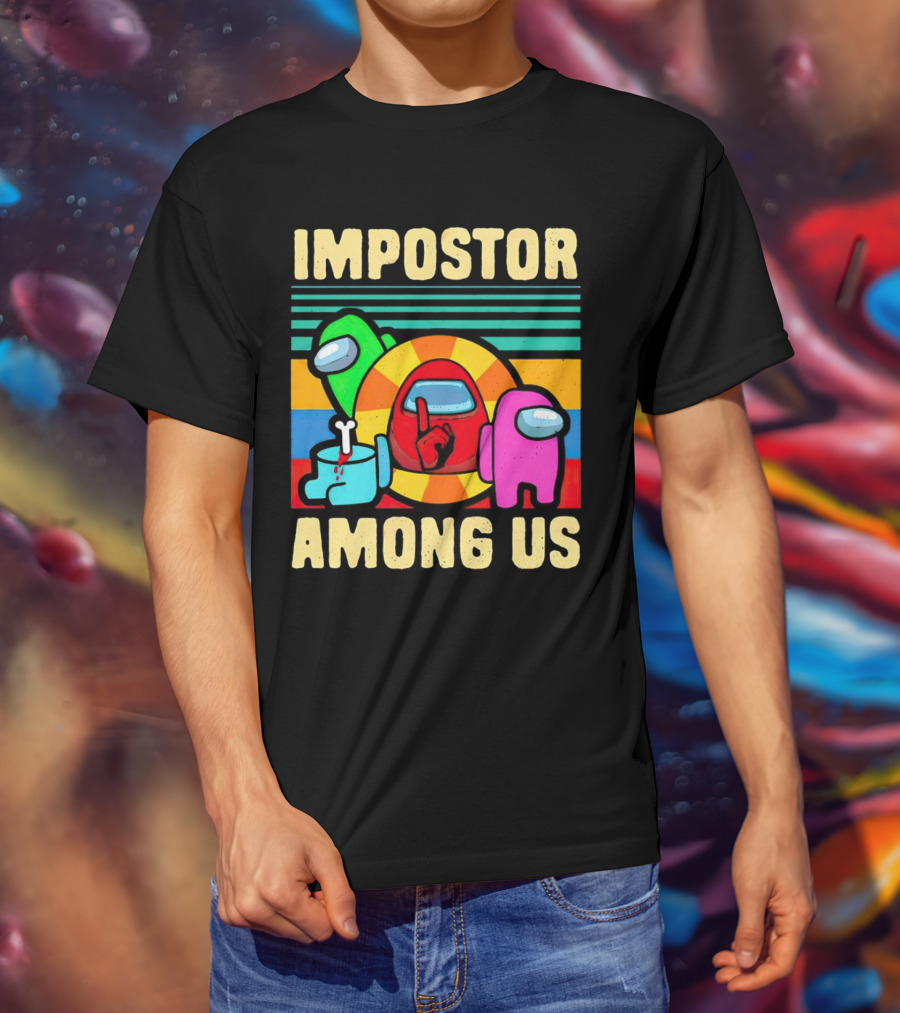 IMPOSTOR AMONG US Retro Crewmate T-Shirt