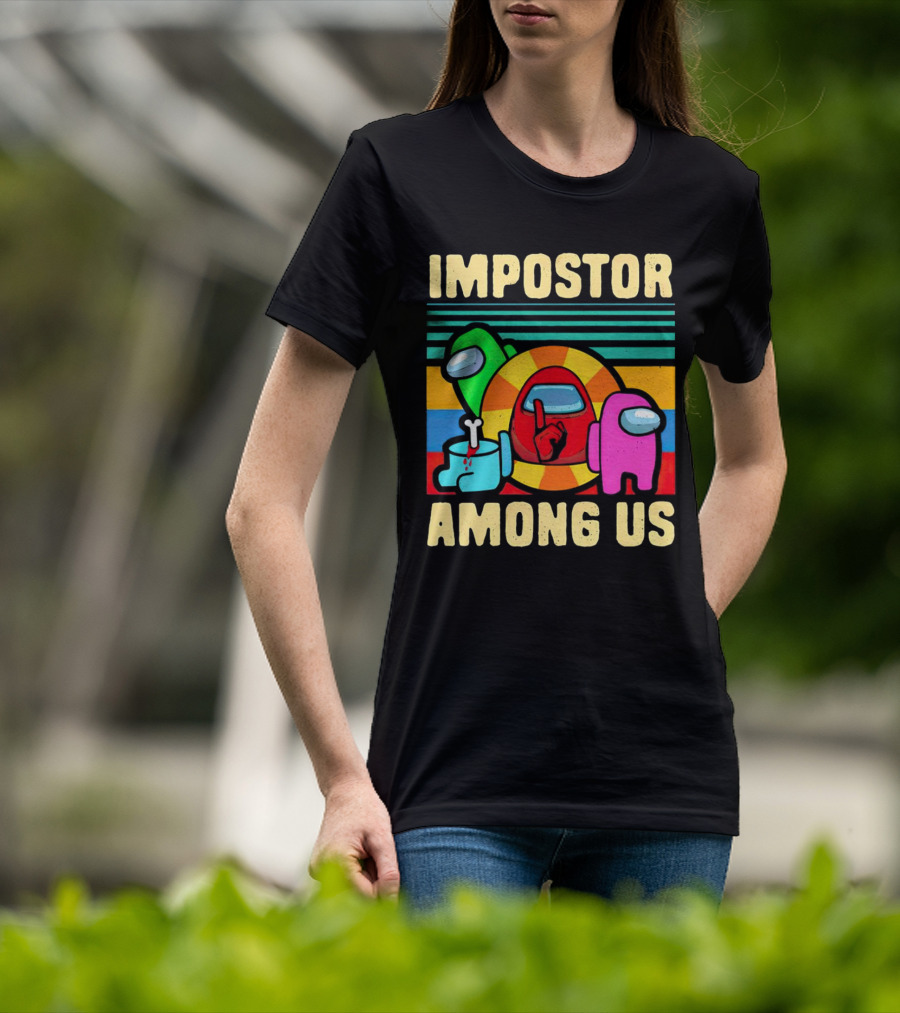IMPOSTOR AMONG US Retro Crewmate T-Shirt
