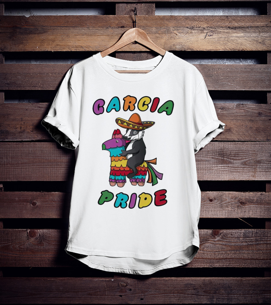 Garcia Pride Piñata Sombrero Rainbow Colors T-Shirt