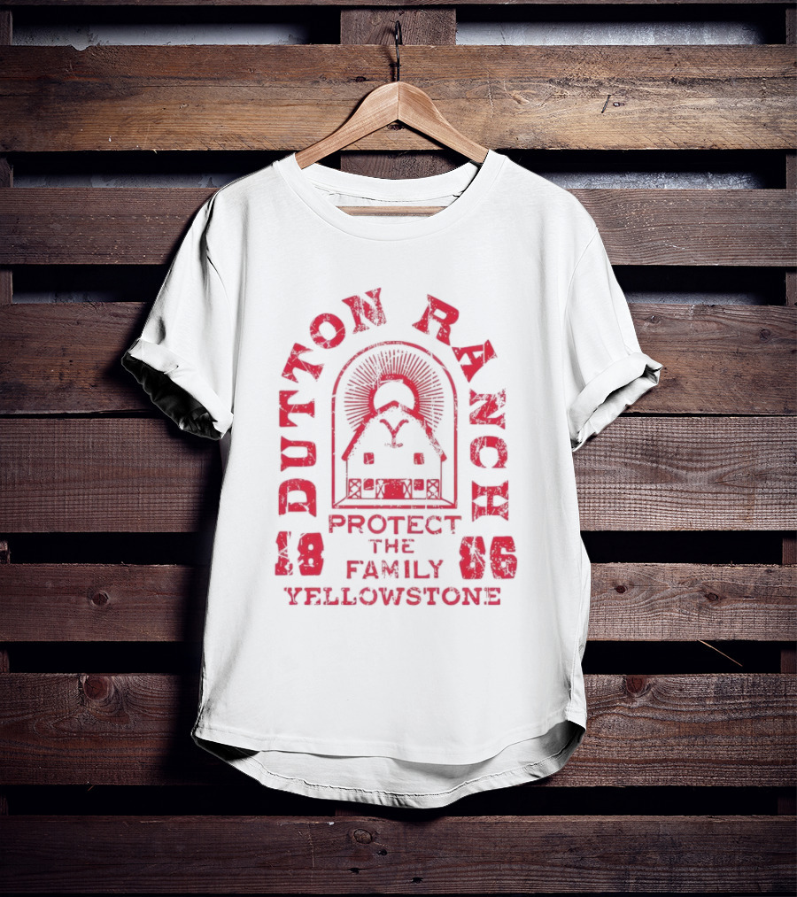 Yellowstone Dutton Ranch Protect The Family 1886 T-Shirt