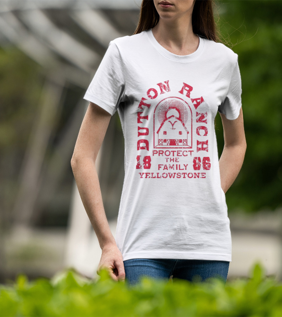 Yellowstone Dutton Ranch Protect The Family 1886 T-Shirt