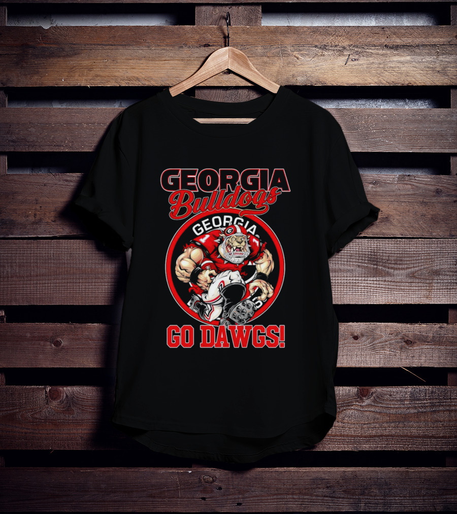 Georgia Bulldogs Go Dawgs Bulldog Mascot Georgia Football T-Shirt