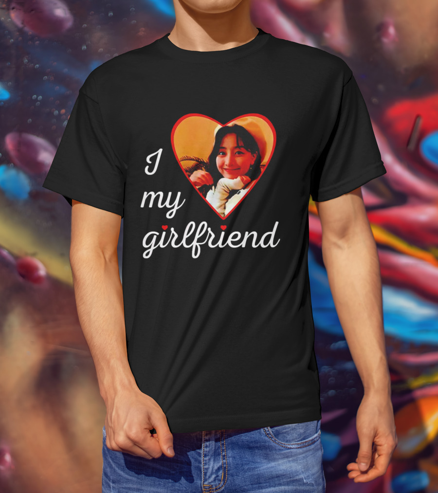 I Love My Girlfriend Jihyo Heart Photo T-Shirt