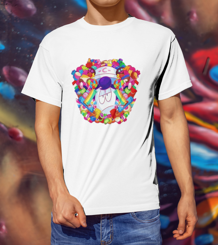 Pelo Overwhelming Sweet Candy Explosion Colorful Sweets Rainbow Lollipops T-Shirt