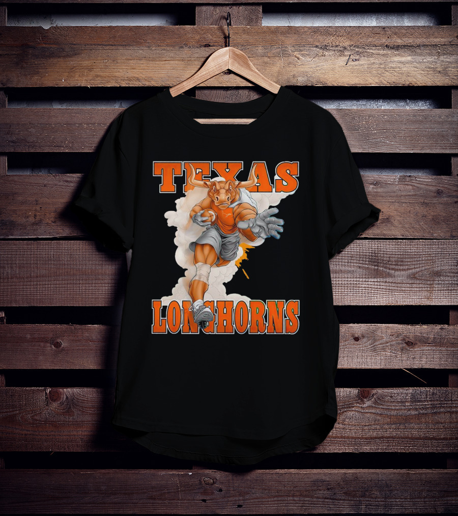 Texas Longhorns Mascot Charging Forward T-Shirt