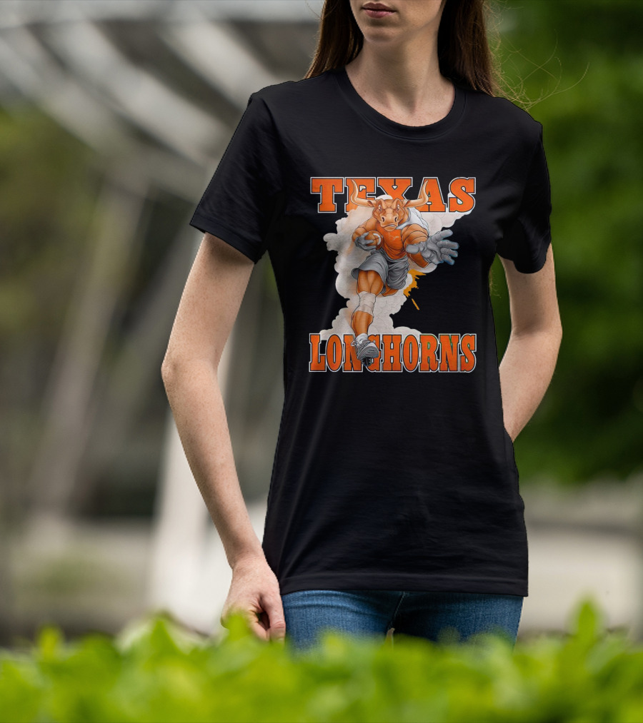Texas Longhorns Mascot Charging Forward T-Shirt