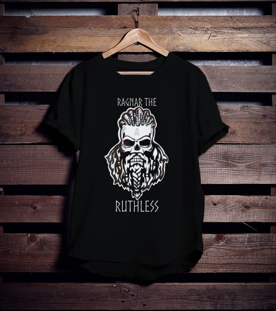 Ragnar The Ruthless Viking Skull Warrior T-Shirt