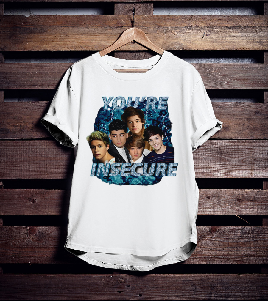 One Direction You're Insecure Lightning Band Members Collage T-Shirt