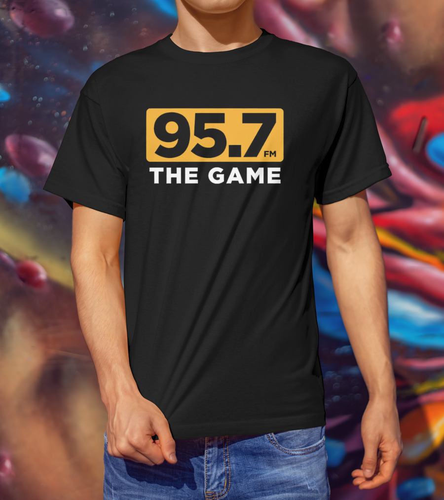 95.7 FM The Game Radio Station T-Shirt