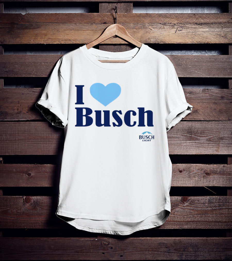 I Love Busch Light Busch Heart T-Shirt