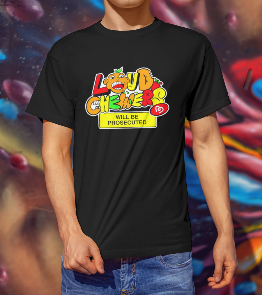 Loud Chewers Will Be Prosecuted Ice Cream Cartoon T-Shirt