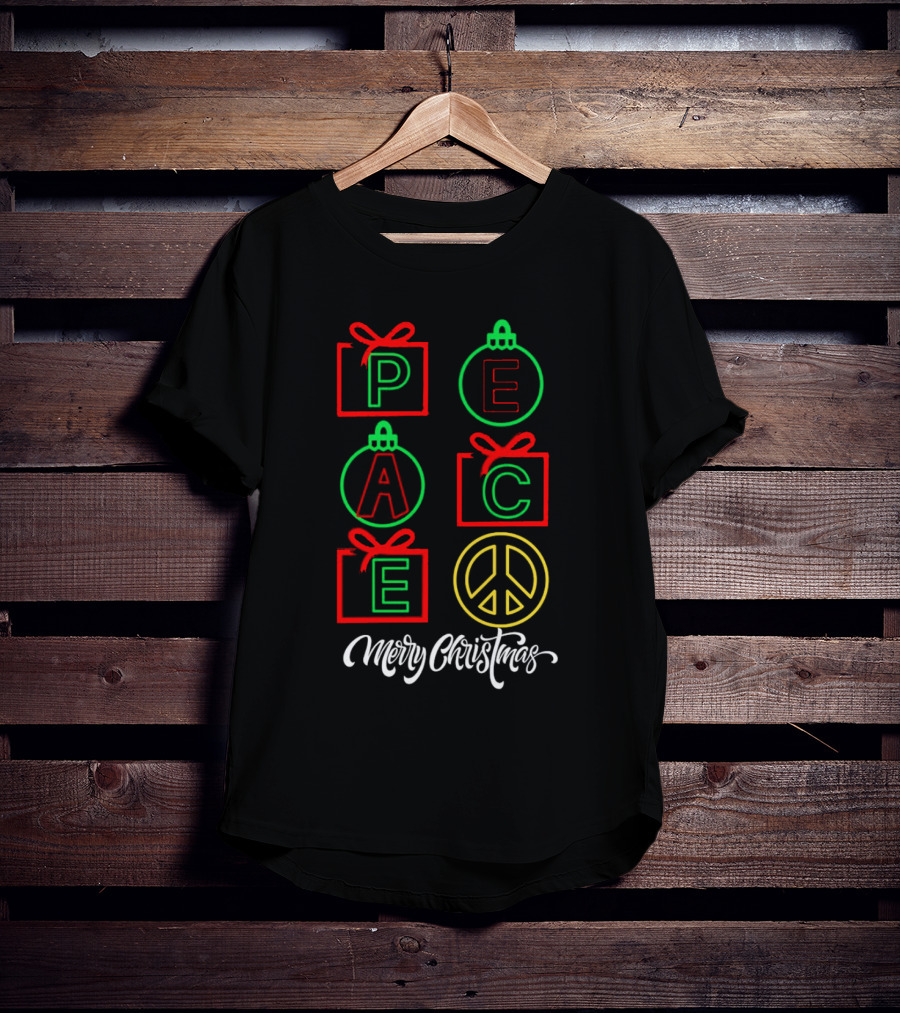 Peace Gift Ornaments Merry Christmas T-Shirt