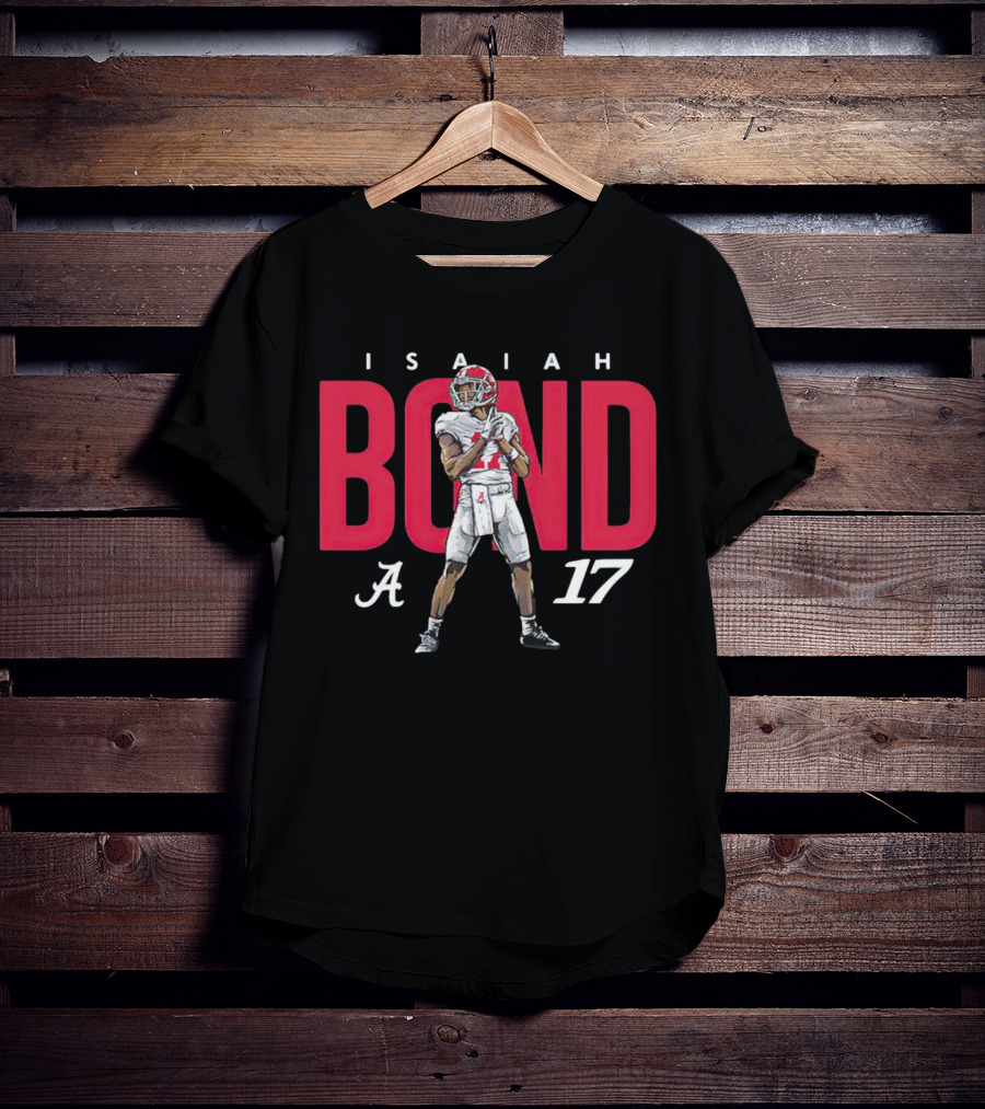 Alabama Crimson Tide Football Isaiah Bond 17 Player T-Shirt