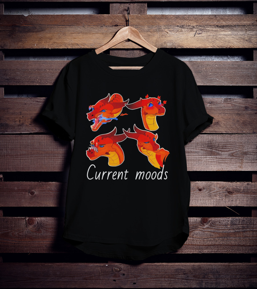 Current Moods Dragon Expressions Angry Happy Love Grumpy T-Shirt