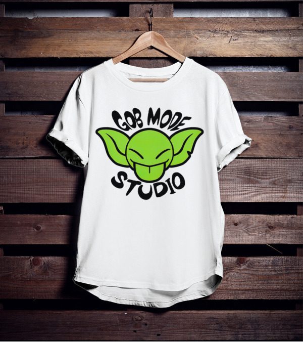 Gob Mode Studio Green Goblin Cartoon Face T-Shirt