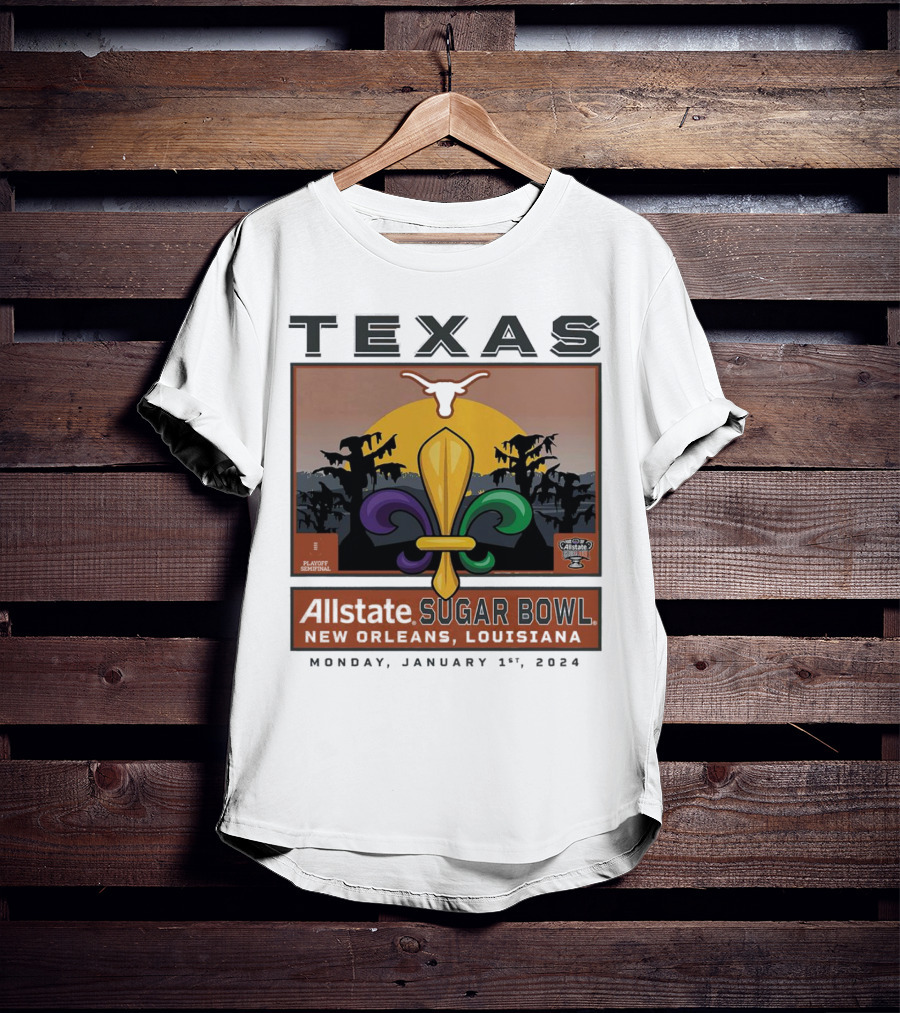 Texas Longhorns Allstate Sugar Bowl New Orleans January 1, T-Shirt