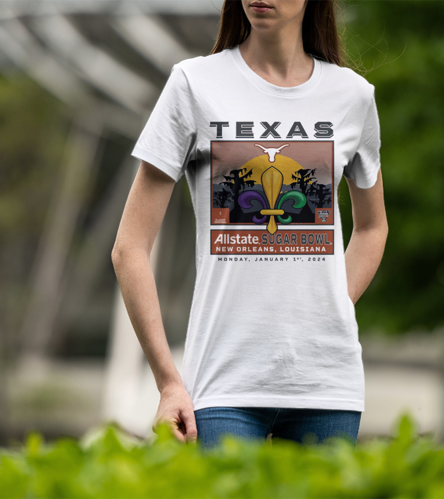 Texas Longhorns Allstate Sugar Bowl New Orleans January 1, T-Shirt