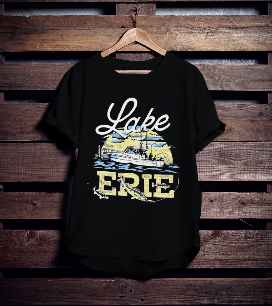 Lake Erie Boat Fishing T-Shirt