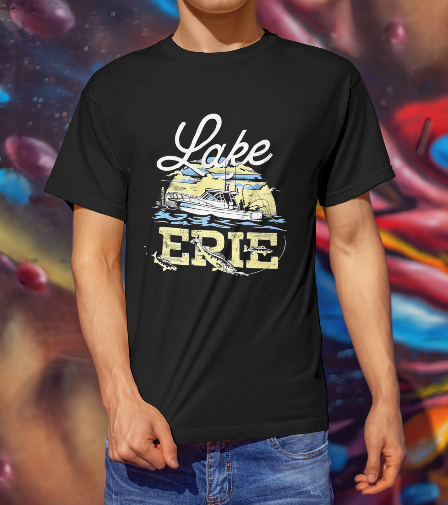Lake Erie Boat Fishing T-Shirt