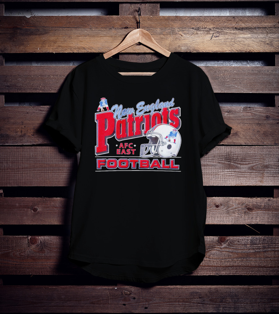 New England Patriots AFC East Football Helmet T-Shirt