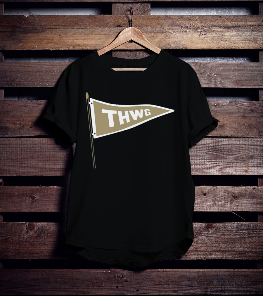 Georgia Tech THWG Gold Pennant Flag T-Shirt