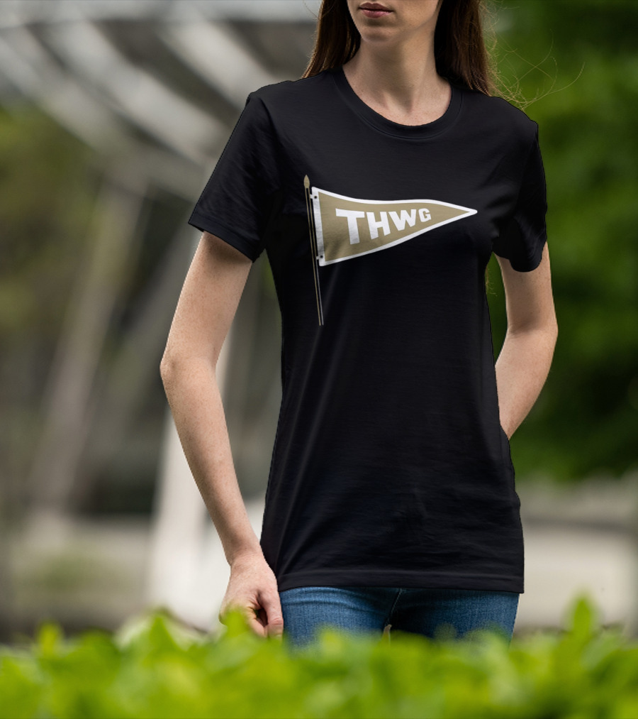 Georgia Tech THWG Gold Pennant Flag T-Shirt