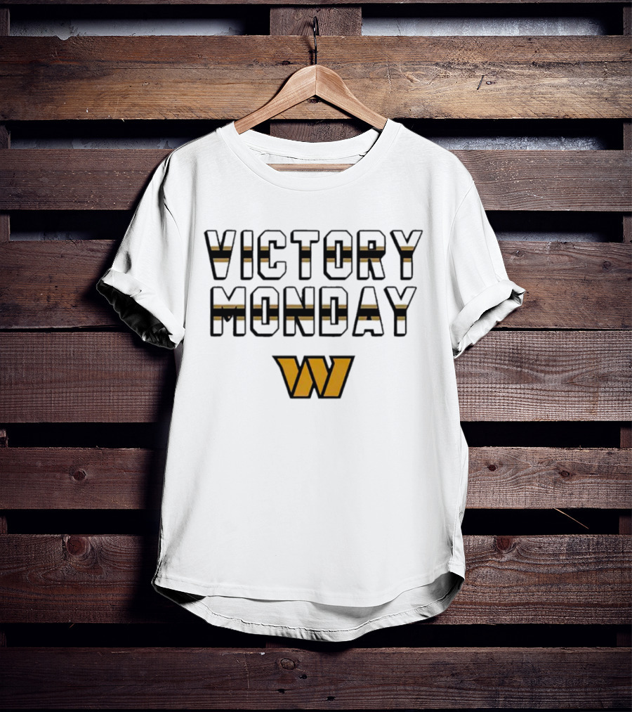 Victory Monday Washington Commanders W T-Shirt
