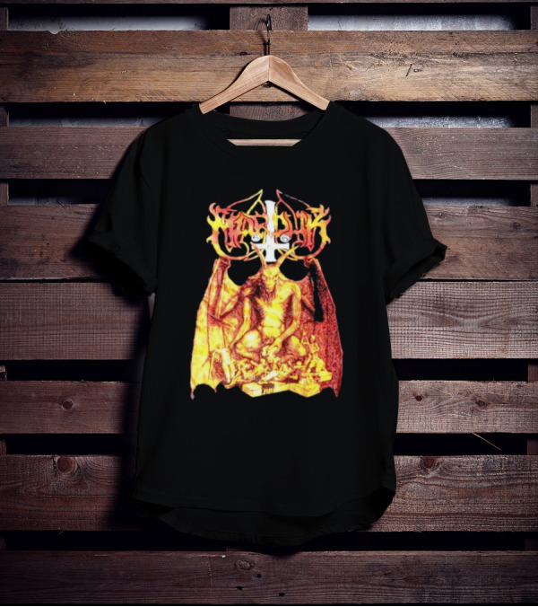 Marduk Demon Goat Occult Symbolism With Satanic T-Shirt