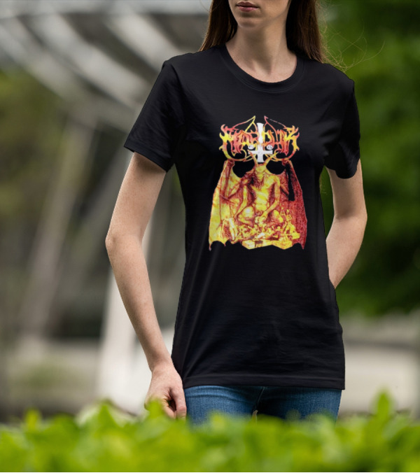 Marduk Demon Goat Occult Symbolism With Satanic T-Shirt