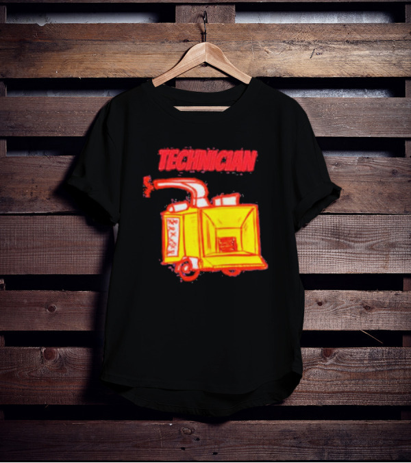 Salty Cracker Technician Vintage Machine T-Shirt