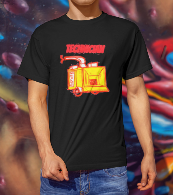 Salty Cracker Technician Vintage Machine T-Shirt