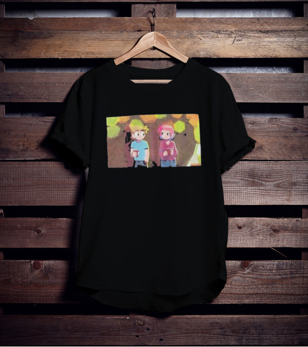 Scott Pilgrim Takes Off Hexagon Tree Scene T-Shirt
