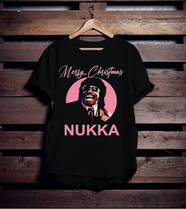 Merry Christmas Nukka Retro Holiday T-Shirt