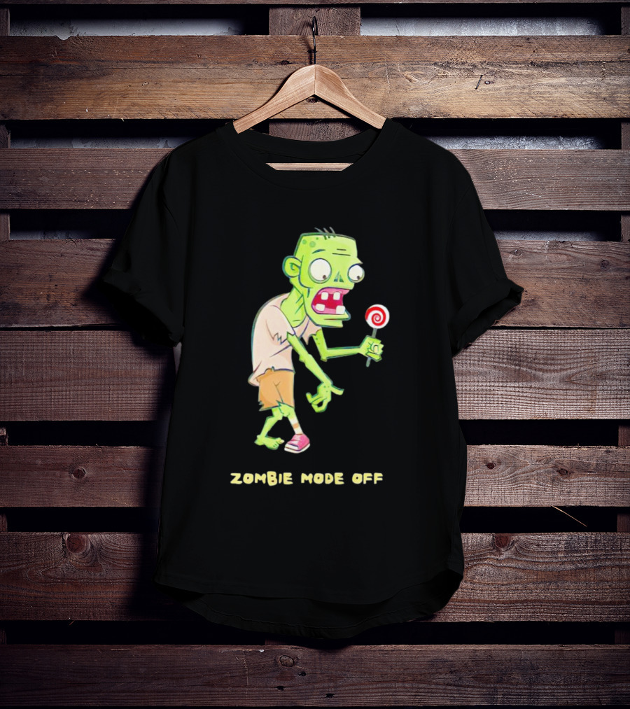 ZOMBIE MODE OFF LOLLIPOP CHARACTER VIBRANT T-Shirt