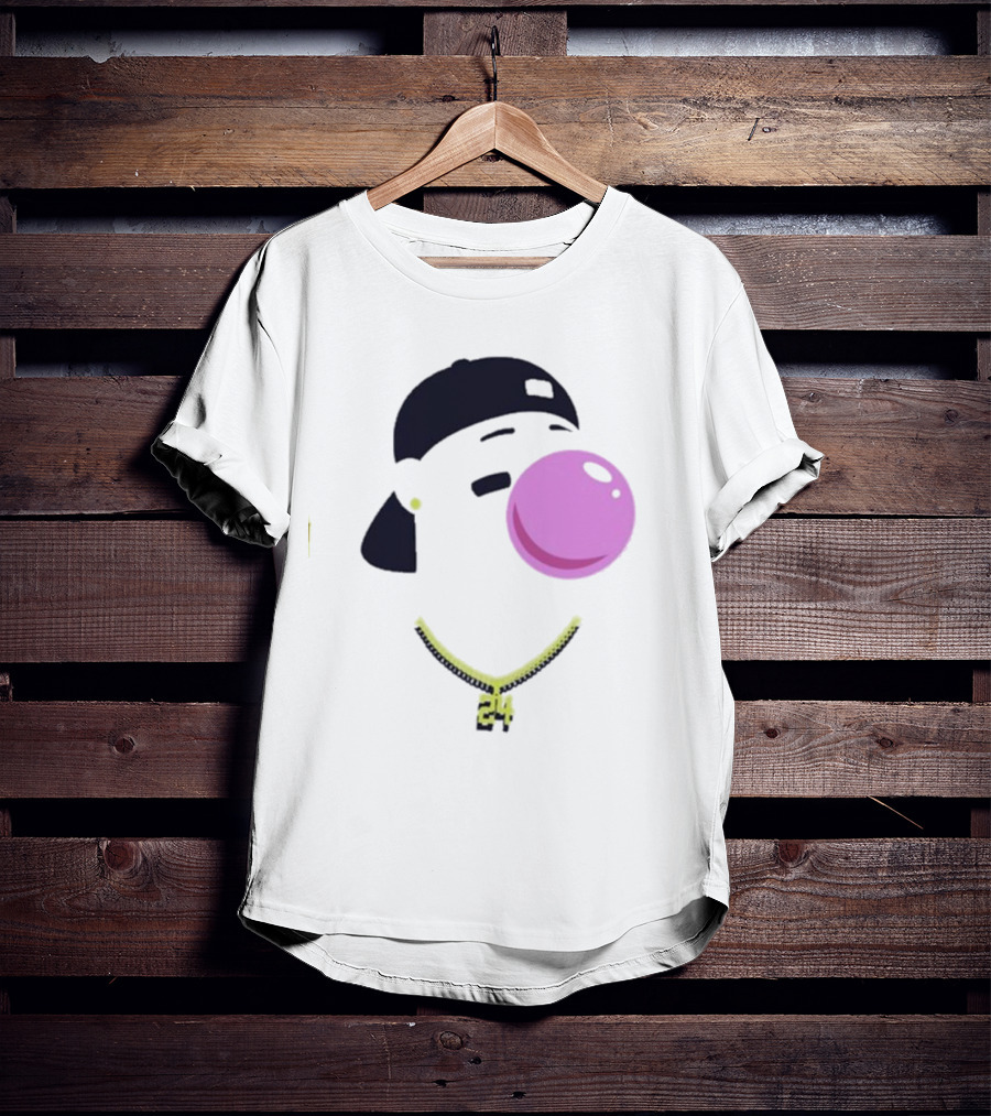 Griffey Clown Iconic Bubblegum Necklace 24 Player T-Shirt